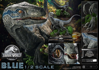 PRIME 1  - Jurassic World: Fallen Kingdom (Film) Legacy Museum Collection Statue 1/2 Blue Bonus Version