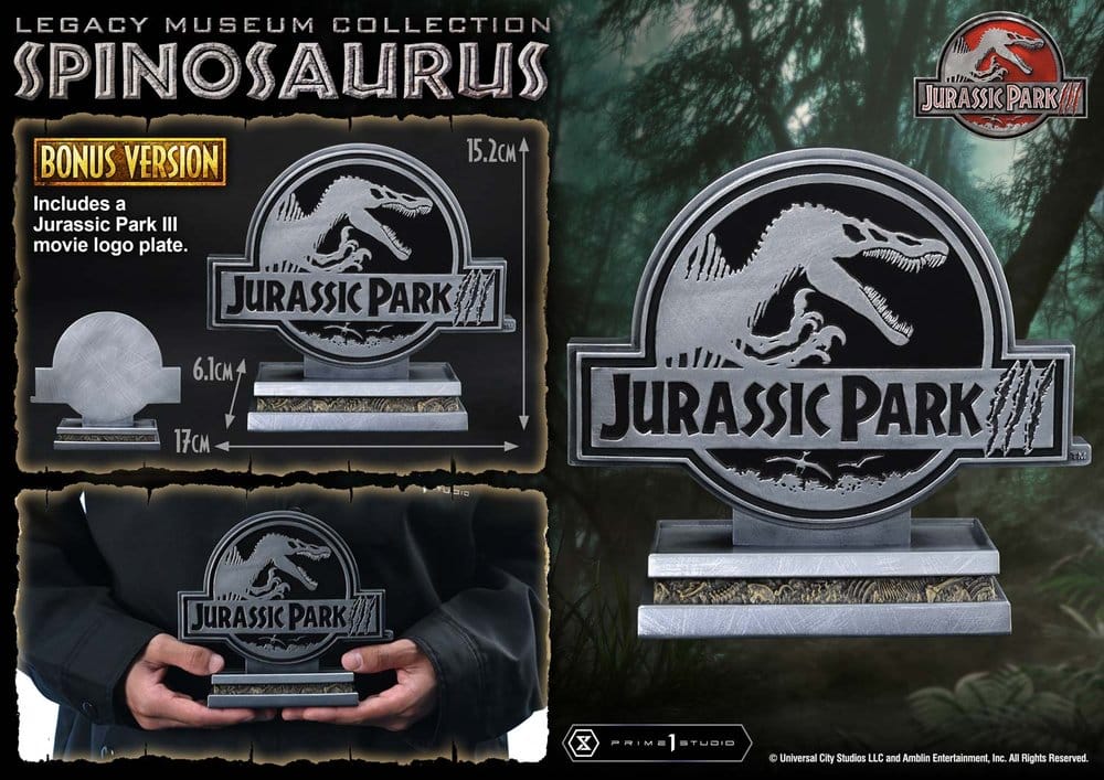 PRIME 1 - Jurassic Park Legacy Museum Collection Statue 1/6 Spinosaurus Bonus Version