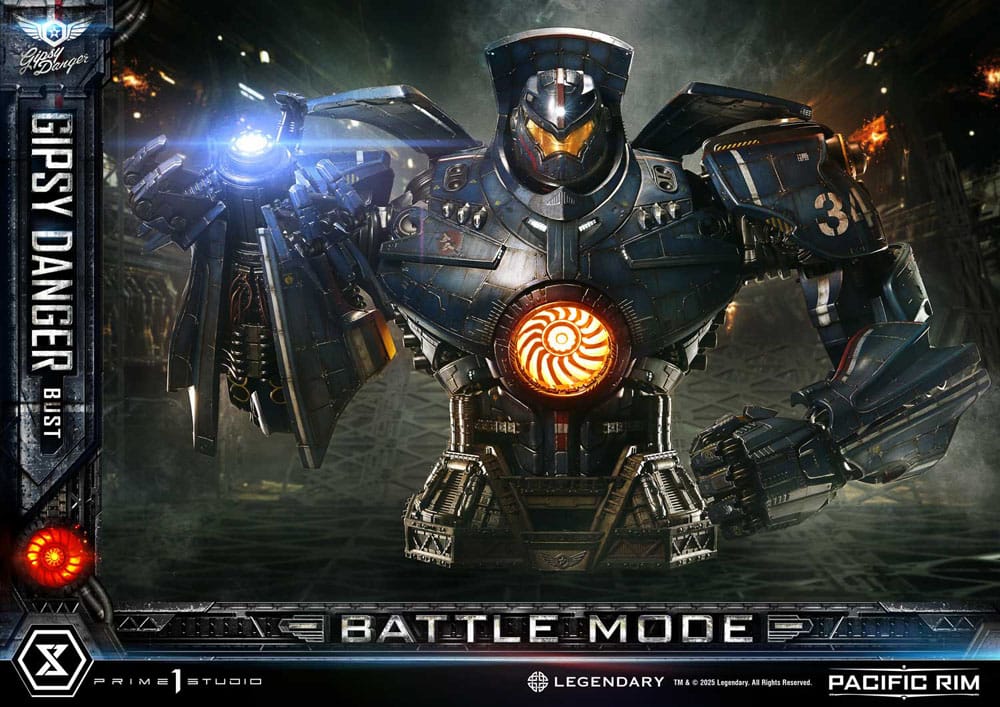 PRIME 1 - Pacific Rim Life Size Bust 1/1 Gipsy Danger Battle Mode
