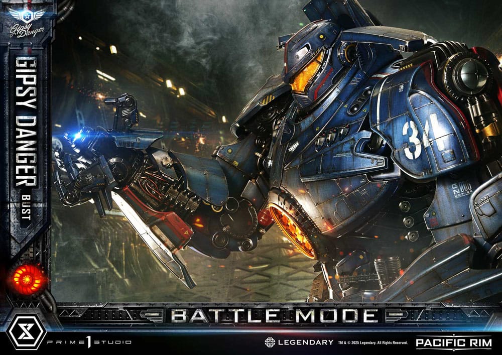 PRIME 1 - Pacific Rim Life Size Bust 1/1 Gipsy Danger Battle Mode