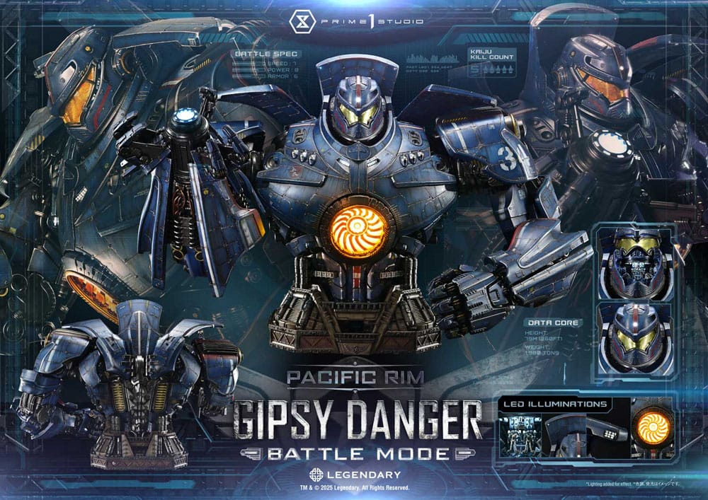 PRIME 1 - Pacific Rim Life Size Bust 1/1 Gipsy Danger Battle Mode