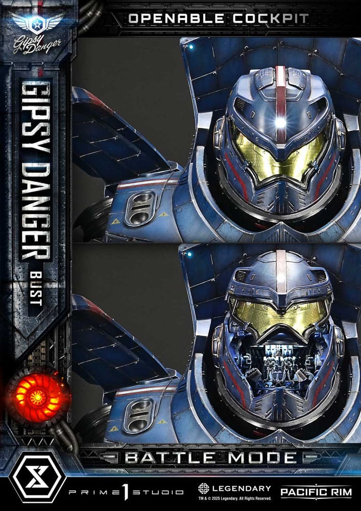 PRIME 1 - Pacific Rim Life Size Bust 1/1 Gipsy Danger Battle Mode