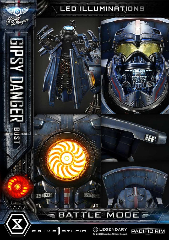PRIME 1 - Pacific Rim Life Size Bust 1/1 Gipsy Danger Battle Mode