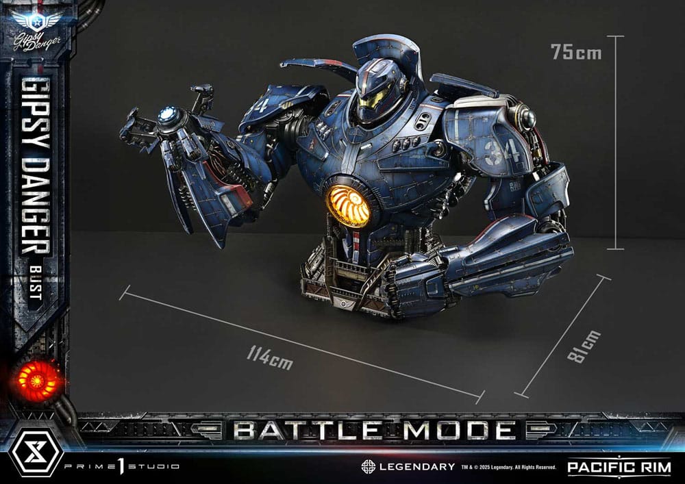PRIME 1 - Pacific Rim Life Size Bust 1/1 Gipsy Danger Battle Mode