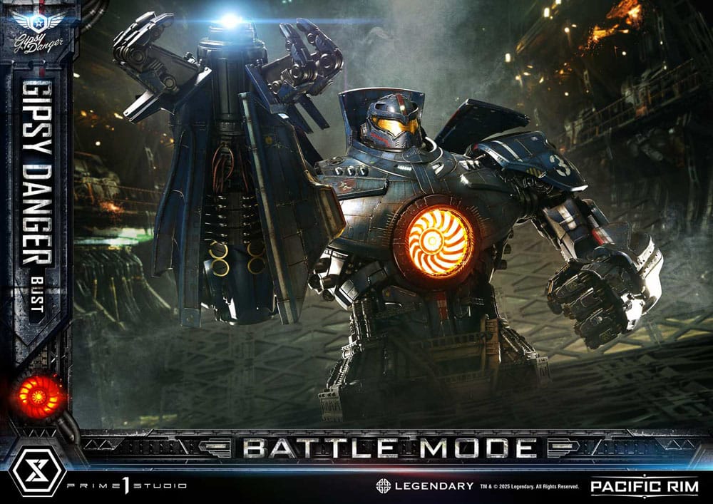 PRIME 1 - Pacific Rim Life Size Bust 1/1 Gipsy Danger Battle Mode