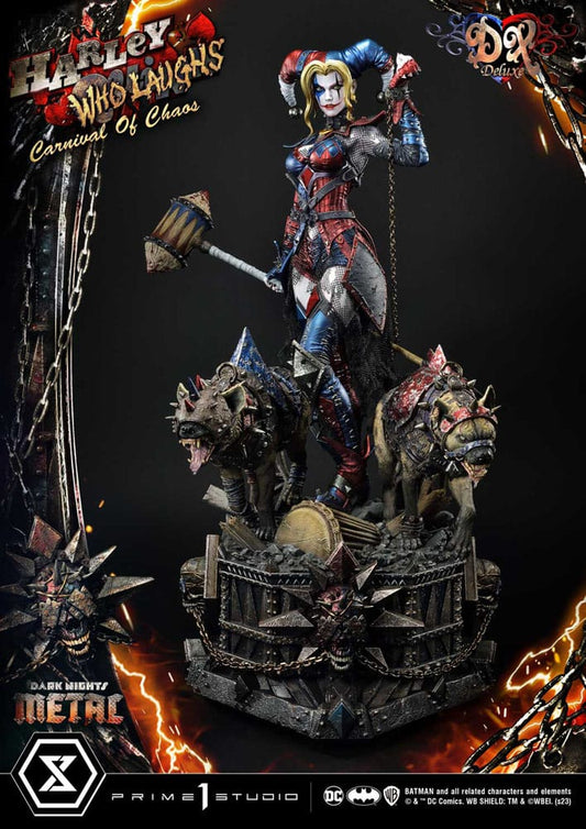 PRIME 1 STUDIOS - Dc Comics - Dark Nights Metal Museum Masterline Series 1:3 Harley Quinn Who Laughs Concept Design by Caelos D`Anda DeLuxe Bonus Ver