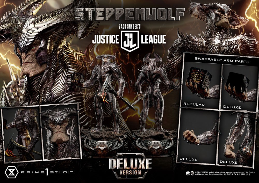 PRIME 1 STUDIOS - Dc Comics - Zack Snyder's Justice League Museum Masterline Statue 1:3 Steppenwolf DeLuxe Bonus Ver