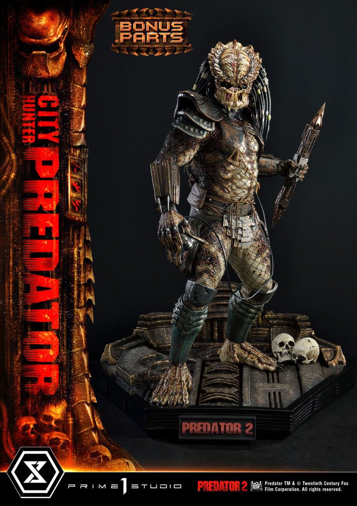 PRIME 1 STUDIOS - Predator 2 Museum Masterline Statue 1:3 City Hunter Predator DeLuxe Bonus Ver