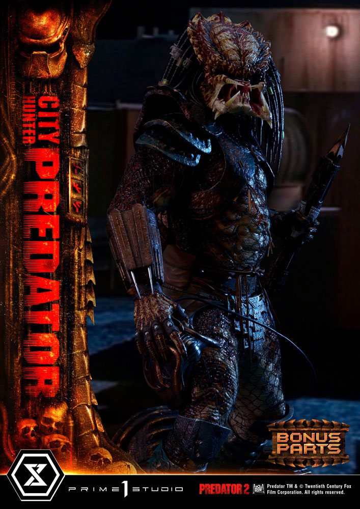 PRIME 1 STUDIOS - Predator 2 Museum Masterline Statue 1:3 City Hunter Predator DeLuxe Bonus Ver