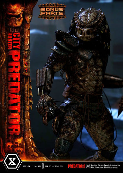 PRIME 1 STUDIOS - Predator 2 Museum Masterline Statue 1:3 City Hunter Predator DeLuxe Bonus Ver