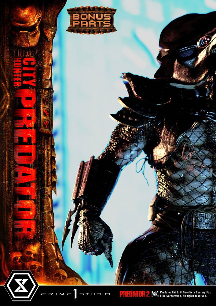 PRIME 1 STUDIOS - Predator 2 Museum Masterline Statue 1:3 City Hunter Predator DeLuxe Bonus Ver