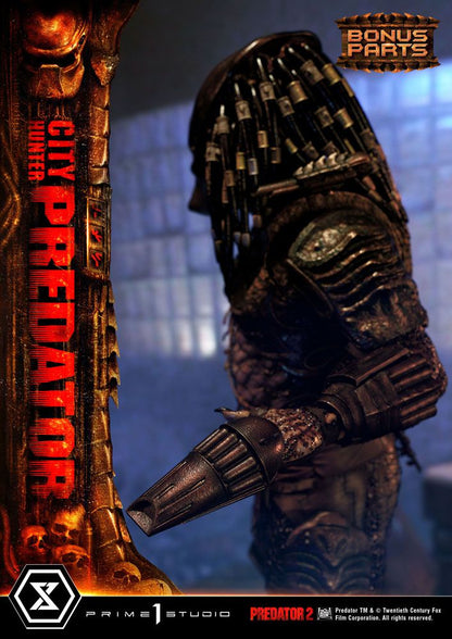 PRIME 1 STUDIOS - Predator 2 Museum Masterline Statue 1:3 City Hunter Predator DeLuxe Bonus Ver