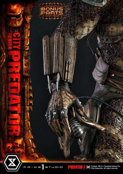 PRIME 1 STUDIOS - Predator 2 Museum Masterline Statue 1:3 City Hunter Predator DeLuxe Bonus Ver