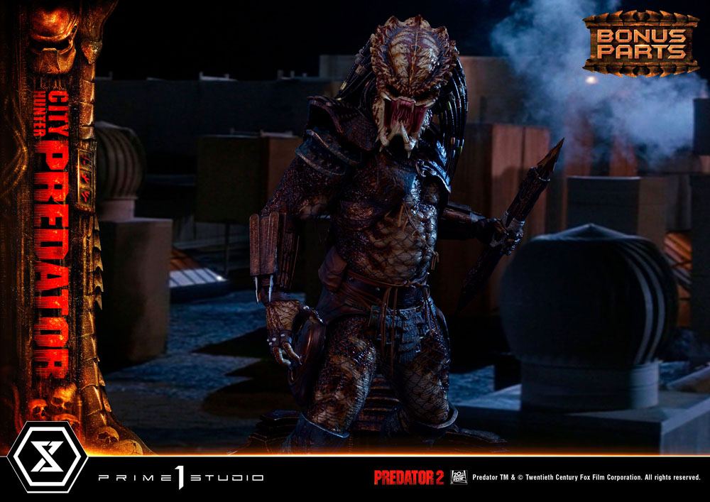 PRIME 1 STUDIOS - Predator 2 Museum Masterline Statue 1:3 City Hunter Predator DeLuxe Bonus Ver