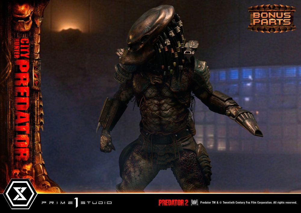 PRIME 1 STUDIOS - Predator 2 Museum Masterline Statue 1:3 City Hunter Predator DeLuxe Bonus Ver