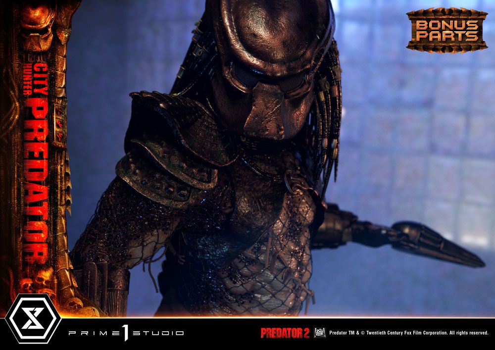 PRIME 1 STUDIOS - Predator 2 Museum Masterline Statue 1:3 City Hunter Predator DeLuxe Bonus Ver