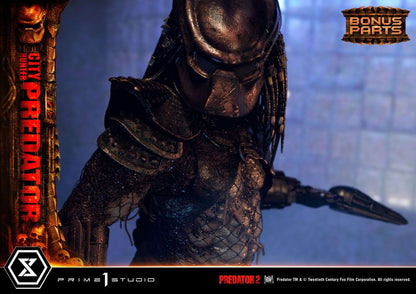 PRIME 1 STUDIOS - Predator 2 Museum Masterline Statue 1:3 City Hunter Predator DeLuxe Bonus Ver