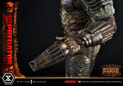PRIME 1 STUDIOS - Predator 2 Museum Masterline Statue 1:3 City Hunter Predator DeLuxe Bonus Ver