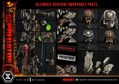 PRIME 1 STUDIOS - Predator 2 Museum Masterline Statue 1:3 City Hunter Predator Ultimate Bonus Ver