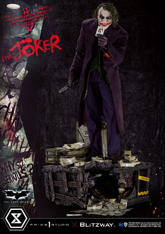 PRIME 1 STUDIOS - Dc Comics - The Dark Knight Statue 1:3 The Joker Bonus Ver