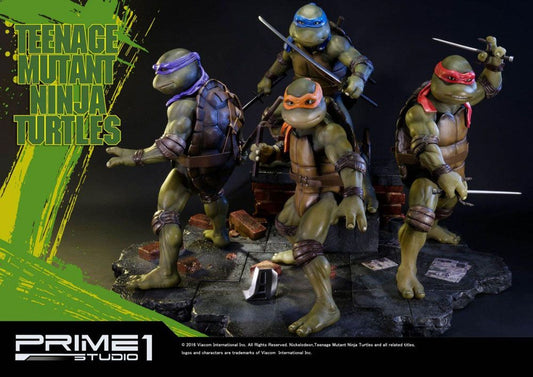 PRIME 1 STUDIOS - TMNT Teenager Mutant Ninja Turtles 1990 Statue Sideshow EXCLUSIVE