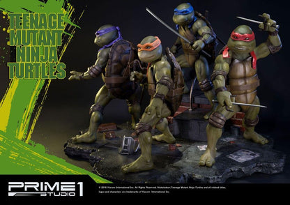 PRIME 1 STUDIOS - TMNT Teenager Mutant Ninja Turtles 1990 Statue Sideshow EXCLUSIVE