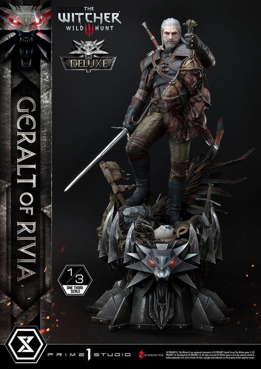 PRIME 1 STUDIOS - Witcher 3 Wild Hunt Statue 1:3 Geralt von Riva DeLuxe Ver
