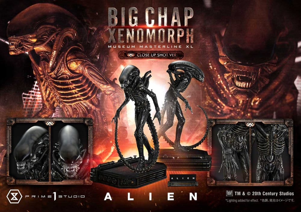 PRIME 1 - Alien (Film) Museum Masterline XL Statue 1/3 Big Chap Xenomorph Close Up Shot Ver. DX Bonus Version