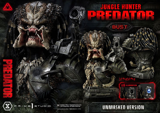 PRIME 1 STUDIOS - Predator Bust 1:3 Jungle Hunter Predator Unmasked Ver
