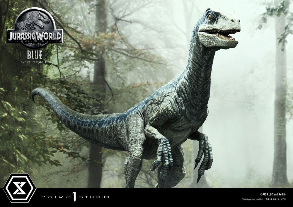 PRIME 1 STUDIOS - Jurassic World Fallen Kingdom Prime Collectibles Statue 1:10 Blue (Open Mouth Ver)