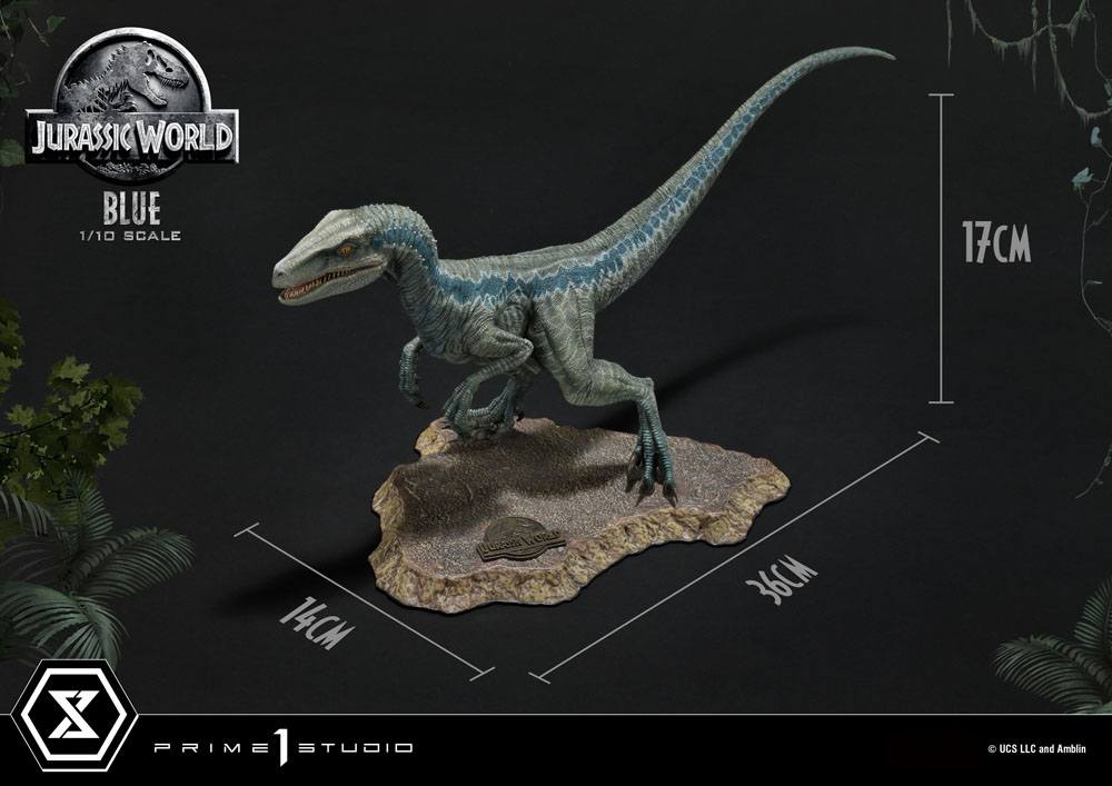 PRIME 1 STUDIOS - Jurassic World Fallen Kingdom Prime Collectibles Statue 1:10 Blue (Open Mouth Ver)