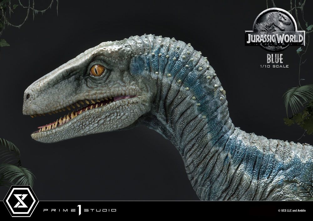 PRIME 1 STUDIOS - Jurassic World Fallen Kingdom Prime Collectibles Statue 1:10 Blue (Open Mouth Ver)