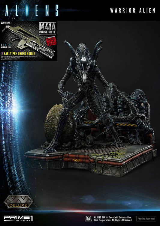 PRIME 1 STUDIOS - Aliens Premium Masterline Series Statue Warrior Alien DeLuxe Bonus Ver