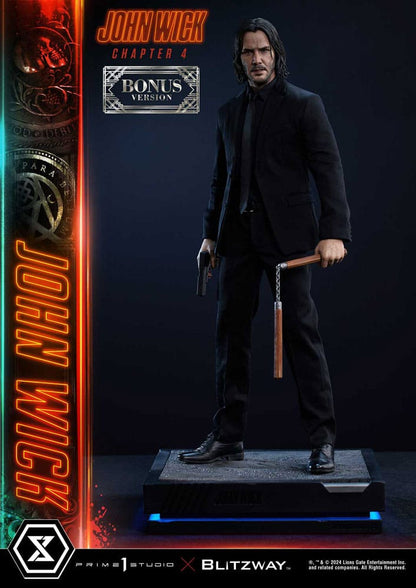 PRIME 1 STUDIOS - John Wick Chapter 4 Ultimate Premium Masterline Series Statue 1:4 John Wick Deluxe Bonus Version