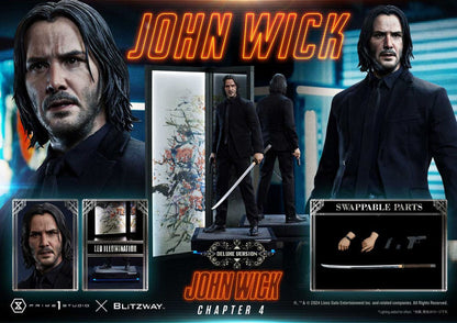 PRIME 1 STUDIOS - John Wick Chapter 4 Ultimate Premium Masterline Series Statue 1:4 John Wick Deluxe Bonus Version