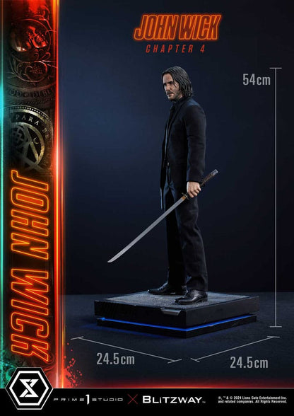 PRIME 1 STUDIOS - John Wick Chapter 4 Ultimate Premium Masterline Series Statue 1:4 John Wick Deluxe Bonus Version