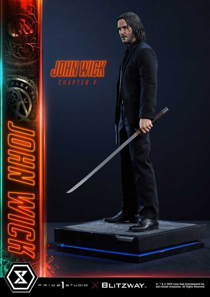 PRIME 1 STUDIOS - John Wick Chapter 4 Ultimate Premium Masterline Series Statue 1:4 John Wick Deluxe Bonus Version