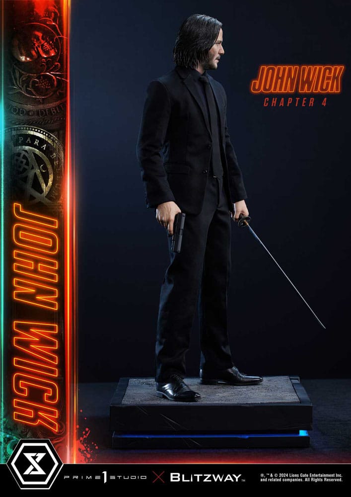 PRIME 1 STUDIOS - John Wick Chapter 4 Ultimate Premium Masterline Series Statue 1:4 John Wick Deluxe Bonus Version