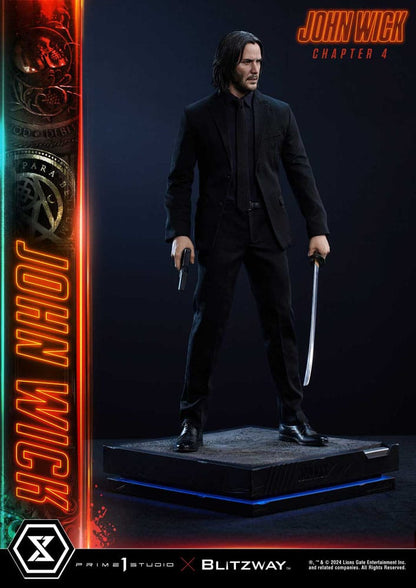 PRIME 1 STUDIOS - John Wick Chapter 4 Ultimate Premium Masterline Series Statue 1:4 John Wick Deluxe Bonus Version