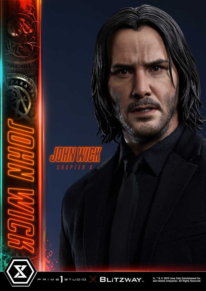 PRIME 1 STUDIOS - John Wick Chapter 4 Ultimate Premium Masterline Series Statue 1:4 John Wick Deluxe Bonus Version