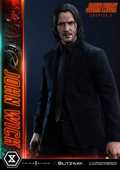 PRIME 1 STUDIOS - John Wick Chapter 4 Ultimate Premium Masterline Series Statue 1:4 John Wick Deluxe Bonus Version
