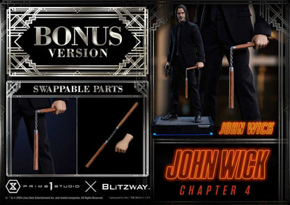 PRIME 1 STUDIOS - John Wick Chapter 4 Ultimate Premium Masterline Series Statue 1:4 John Wick Deluxe Bonus Version