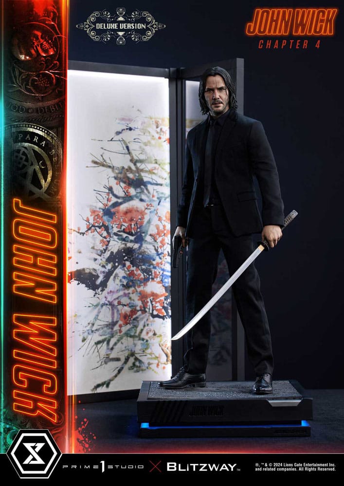 PRIME 1 STUDIOS - John Wick Chapter 4 Ultimate Premium Masterline Series Statue 1:4 John Wick Deluxe Bonus Version