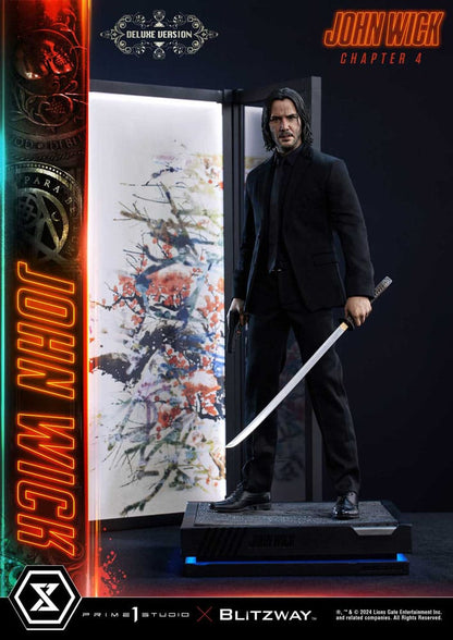 PRIME 1 STUDIOS - John Wick Chapter 4 Ultimate Premium Masterline Series Statue 1:4 John Wick Deluxe Bonus Version