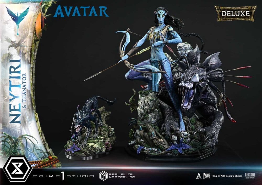 PRIME 1 - Avatar (Film) Real Elite Masterline Series Statue 1/4 Neytiri & Thanator Deluxe Bonus Version