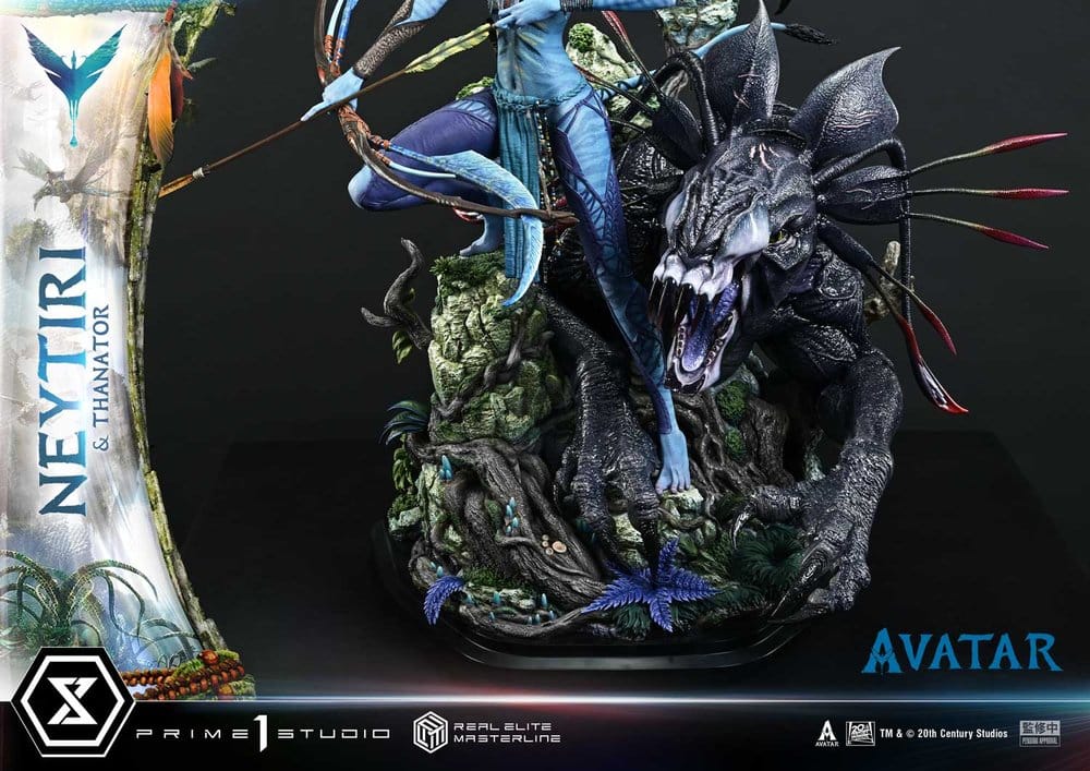 PRIME 1 - Avatar (Film) Real Elite Masterline Series Statue 1/4 Neytiri & Thanator Deluxe Bonus Version