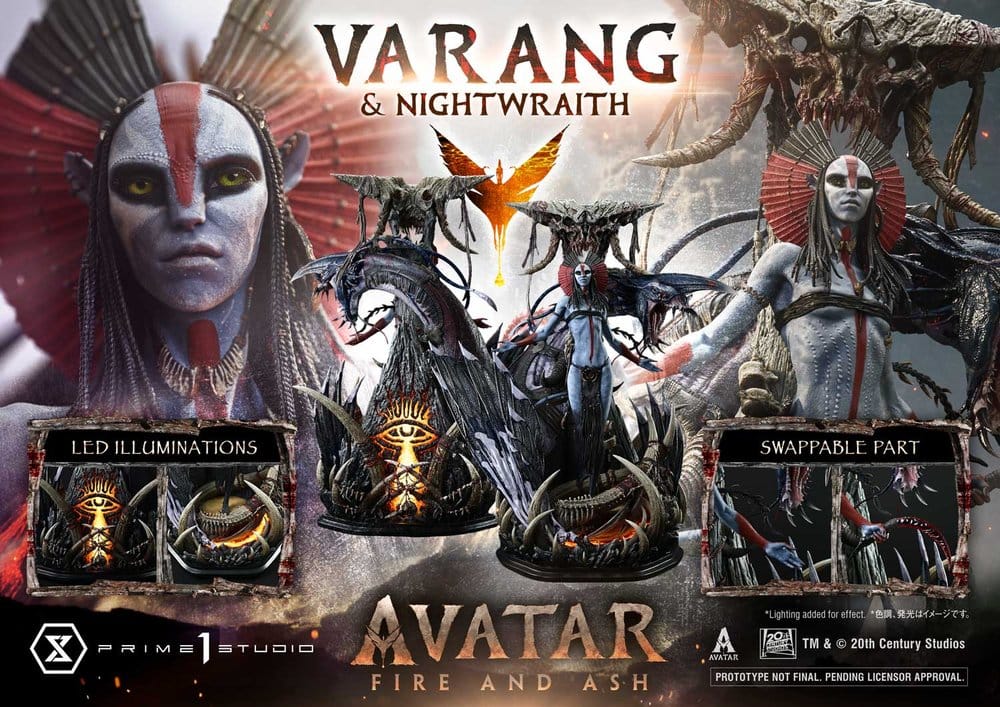 PRIME 1 - Avatar: Fire and Ash (Film) Real Elite Masterline Series Statue 1/4 Varang & Nightwraith Avatar Legacy Collection Bonus Version