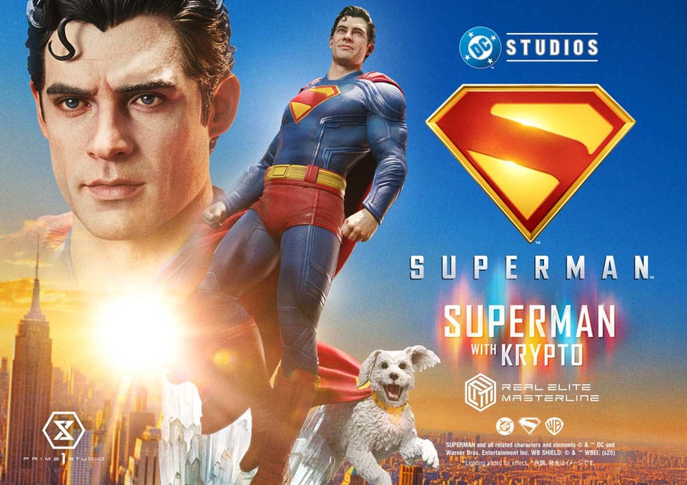 PRIME 1 - Superman (2025) Real Elite Masterline Series Statue 1/3 Superman with Krypto Bonus Version