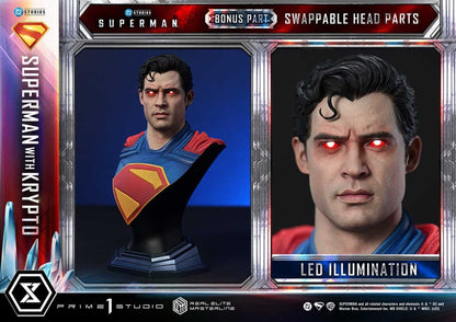 PRIME 1 - Superman (2025) Real Elite Masterline Series Statue 1/3 Superman with Krypto Bonus Version