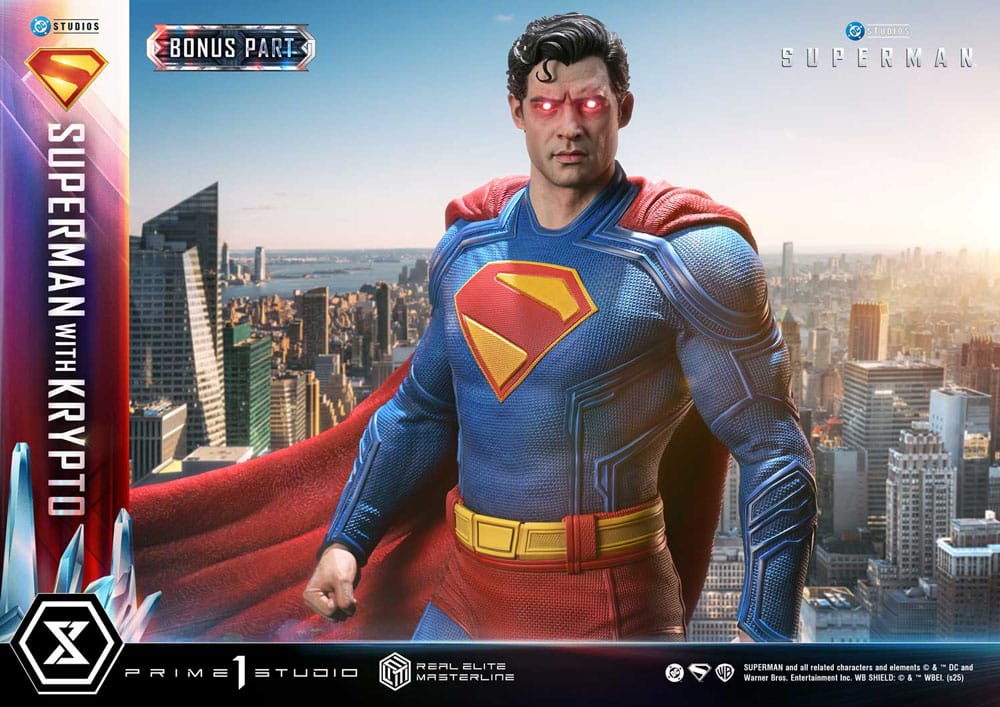 PRIME 1 - Superman (2025) Real Elite Masterline Series Statue 1/3 Superman with Krypto Bonus Version
